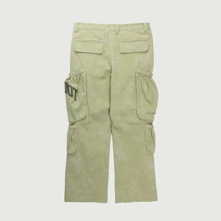 Twill Cargo Wide Leg - Green