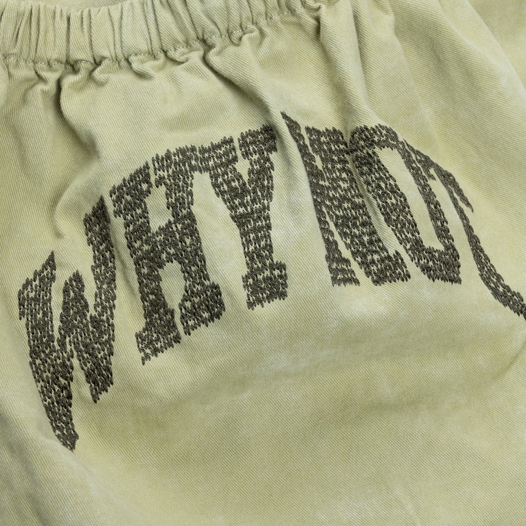 Twill Cargo Wide Leg - Green