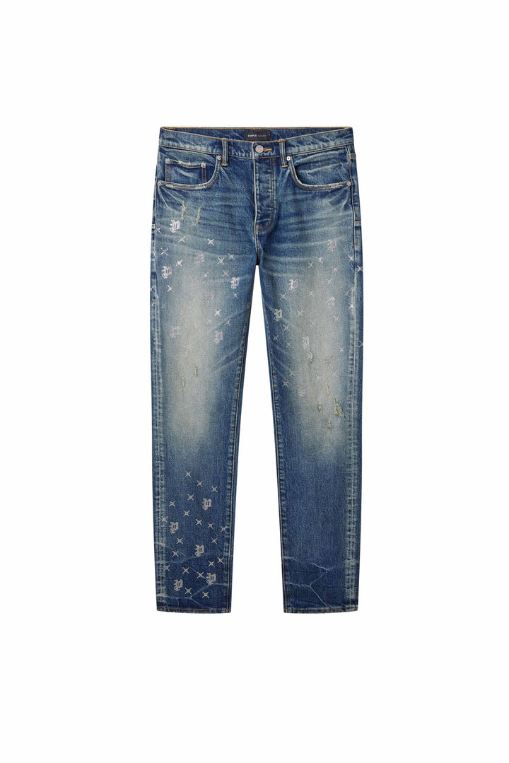 Purple Monogram Bling (Mid Indigo)