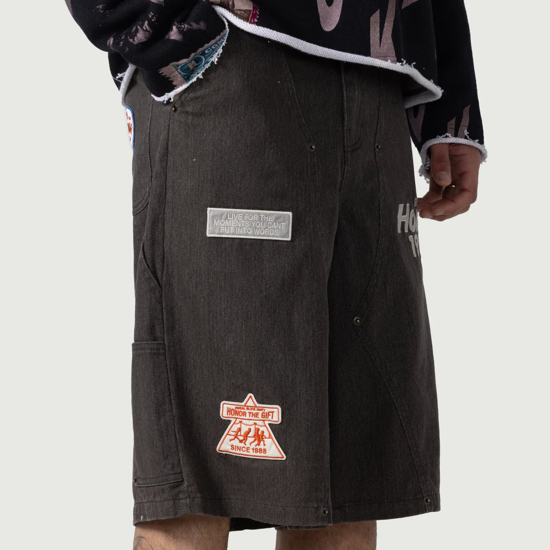 Twill Carpenter Short - Black